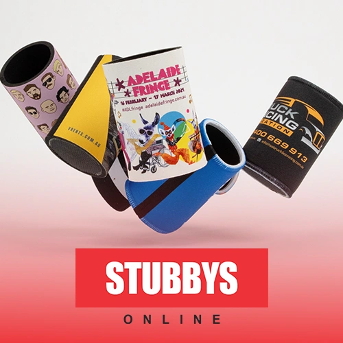 Stubby holders with custom designs