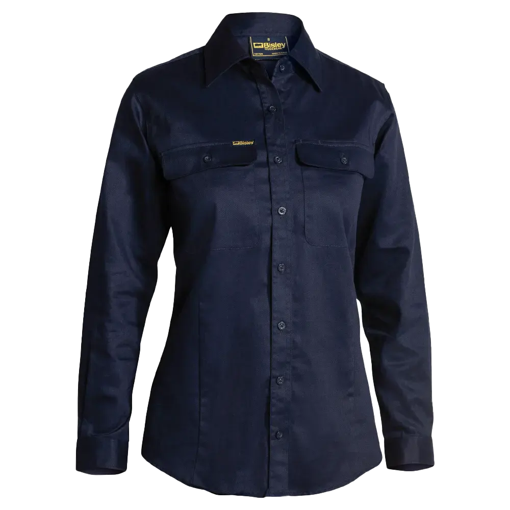 Navy blue work shirt