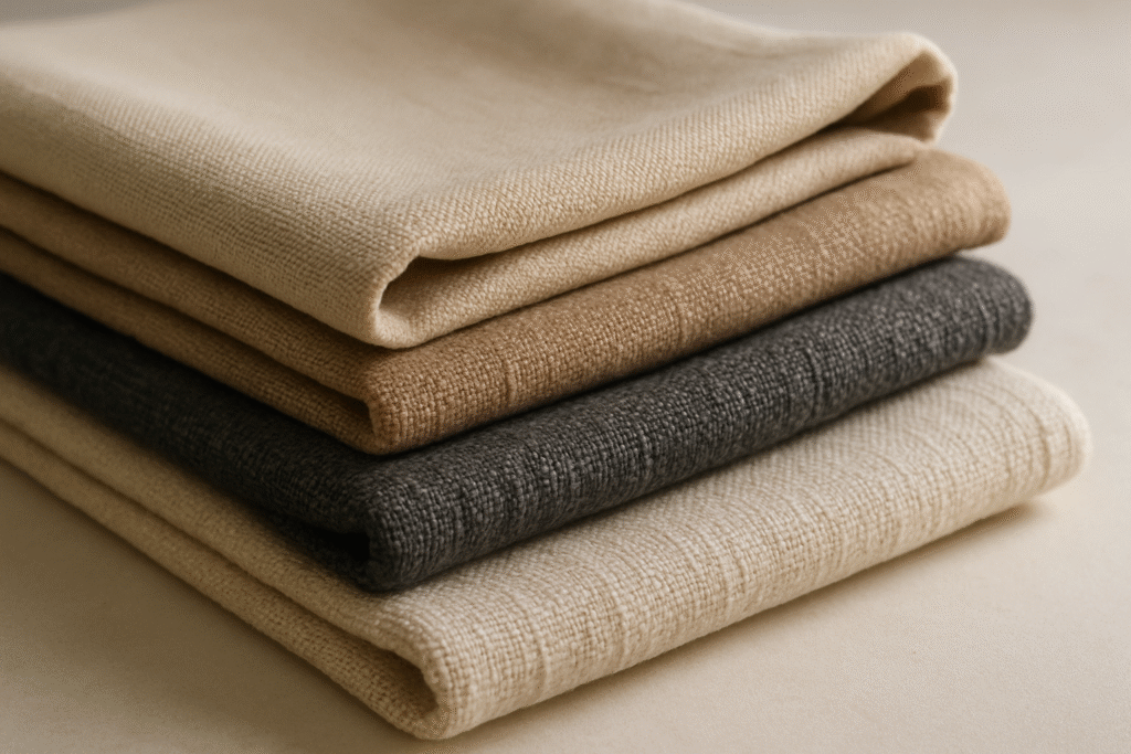 Folded neutral fabrics