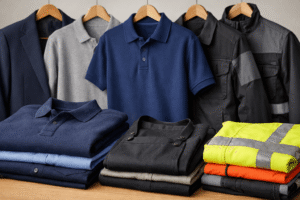Premium uniforms: suits, polos, jackets, hi-vis